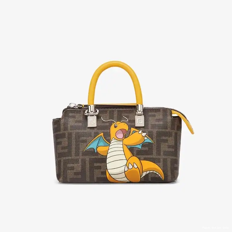 Affordable In Brown FF Motif Fendi Yellow Bag Fabric By Mini Way Pokmon Boston Dragon The 0608